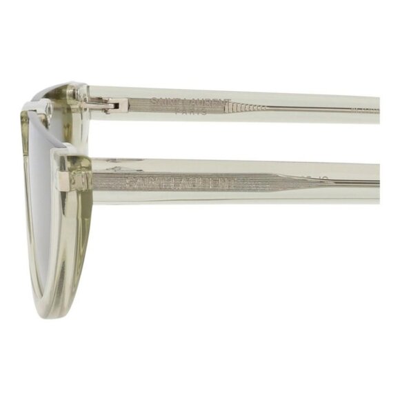 New Authentic Saint Laurent Unisex Cat Eye Green Green Green Fashion Designer Su - Picture 5 of 5